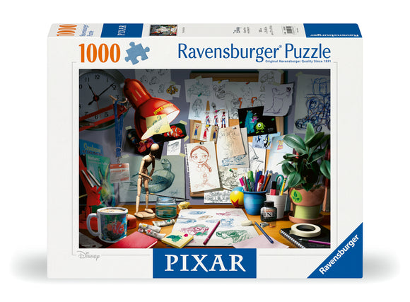 The Artist’s Desk | Disney Pixar | Ravensburger | 1000 Pieces | Jigsaw Puzzle