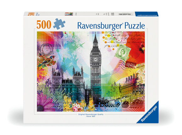 London Postcard | Ravensburger | 500 Pieces | Jigsaw Puzzle
