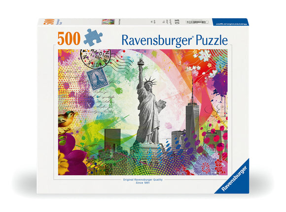 New York Postcard | Ravensburger | 500 Pieces | Jigsaw Puzzle