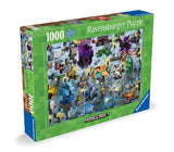 Minecraft Challenge | Minecraft | Ravensburger | 1000 Pieces | Jigsaw Puzzle