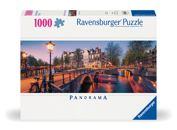 Evening in Amsterdam | Ravensburger | 1000 Pieces | Panoramic Jigsaw Puzzle