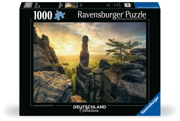 Monolith Elbe Sandstone Mountains - Deutschland Collection | Ravensburger | 1000 Pieces | Jigsaw Puzzle