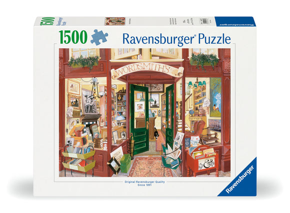 Wordsmith's Bookshop | Ravensburger | 1500 Pieces | Jigsaw Puzzle