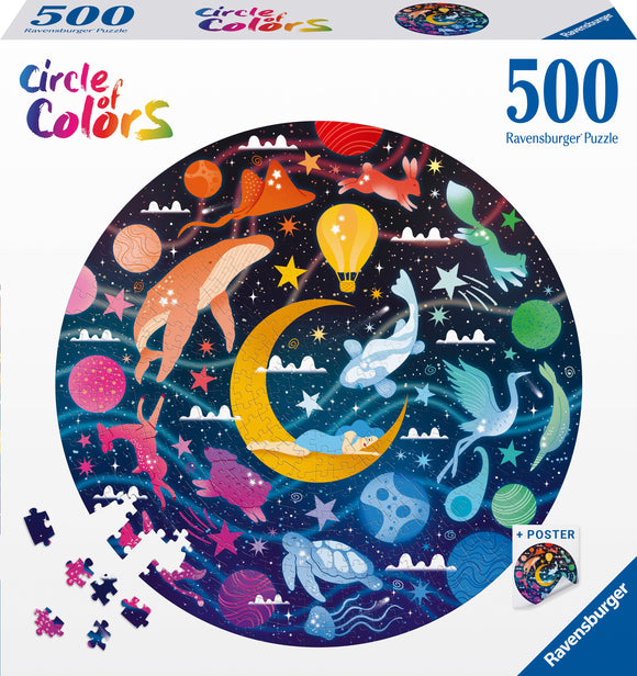 Dreams - Circle Of Colours | Ravensburger | 500 Pieces | Circular Jigsaw Puzzle