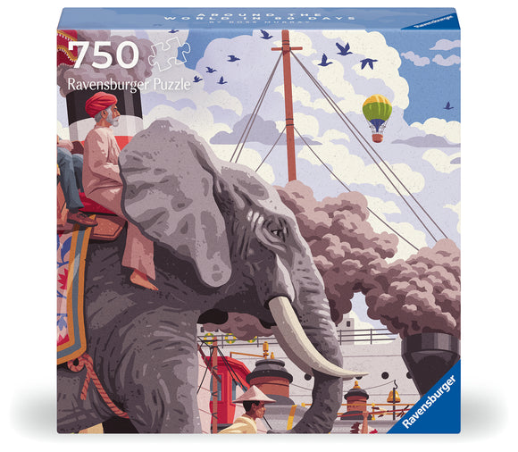 Around The World in 80 Days | Art & Soul | Ravensburger | 750 Pieces | Jigsaw Puzzle