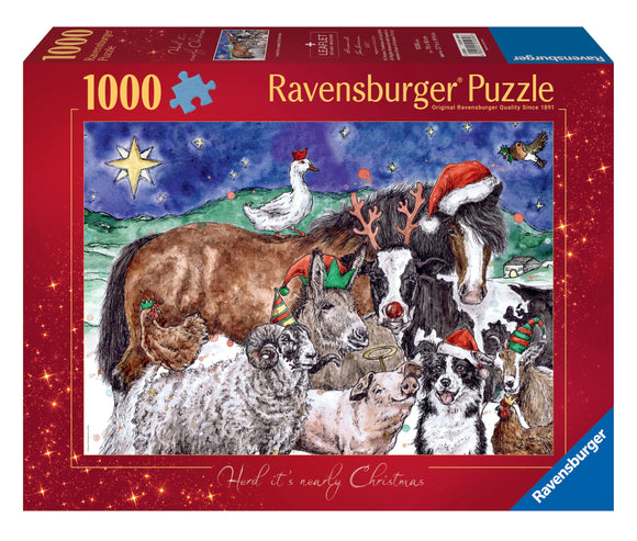 Christmas Farm | Ravensburger | 1000 Pieces | Jigsaw Puzzle