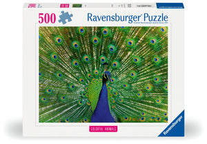 Peacock - Colourful Animals | Ravensburger | 500 Pieces | Jigsaw Puzzle