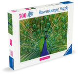 Peacock - Colourful Animals | Ravensburger | 500 Pieces | Jigsaw Puzzle