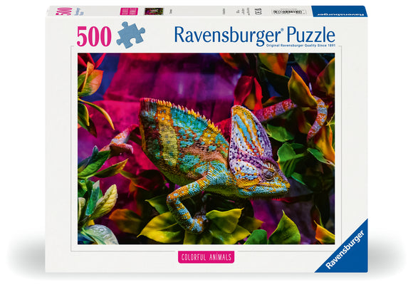 Chameleon - Colourful Animals | Ravensburger | 500 Pieces | Jigsaw Puzzle