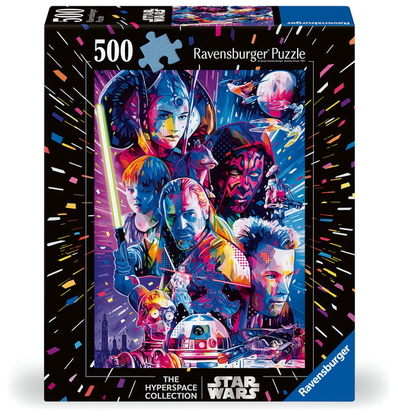 The Phantom Menace - The Hyperspace Collection | Star Wars | Ravensburger | 500 Extra Large Pieces | Jigsaw Puzzle