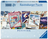 Vintage Ski Posters | Ravensburger | 1000 Pieces | Panorama Jigsaw Puzzle