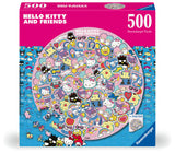 Hello Kitty | Ravensburger | 500 Pieces | Circular Jigsaw Puzzle