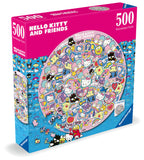 Hello Kitty | Ravensburger | 500 Pieces | Circular Jigsaw Puzzle