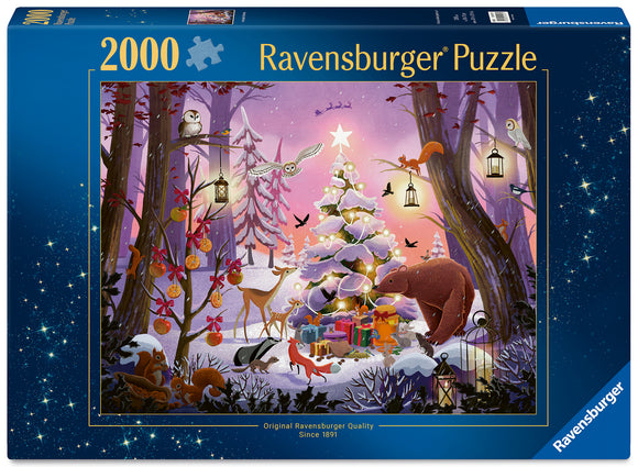 Christmas In The Woods | Ravensburger | 2000 Pieces | Jigsaw Puzzle