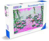 Pink Water Lillies - Mauro Bergonzoli | Ravensburger | 4000 Pieces | Jigsaw Puzzle