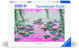 Pink Water Lillies - Mauro Bergonzoli | Ravensburger | 4000 Pieces | Jigsaw Puzzle
