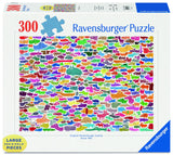 387 Dogs & One Cat | Ravensburger | 300 Extra Large Pieces | Jigsaw Puzzle