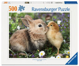 Rabbit And Chick | Ravensburger | 500 Pieces | Jigsaw Puzzle