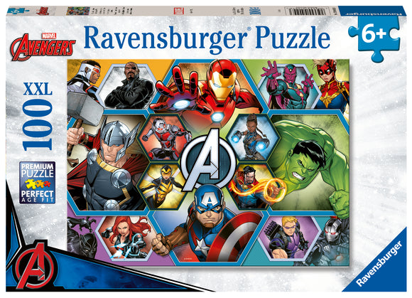 Avengers | Marvel | Ravensburger | 100 XXL Pieces | Jigsaw Puzzle