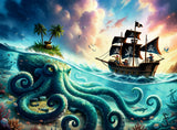 Octopus Treasure | Ravensburger | 100 XXL Pieces | Jigsaw Puzzle