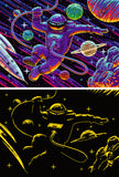 Outer Space Adventure | Star Line | Ravensburger | 200 XXL Pieces | Jigsaw Puzzle | Glow In The Dark