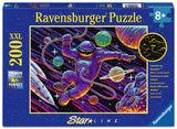 Outer Space Adventure | Star Line | Ravensburger | 200 XXL Pieces | Jigsaw Puzzle | Glow In The Dark