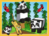 Realms & Adventures | Minecraft | Ravensburger | 4 x 100 Pieces | Jigsaw Puzzle