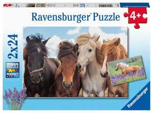 Horse Friends | Ravensburger | 2 x 24 Pieces | Jigsaw Puzzle