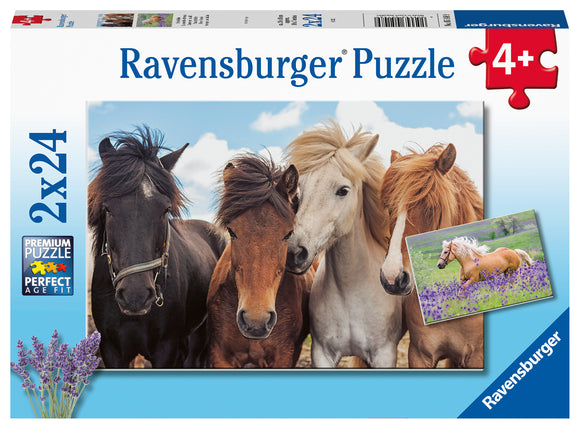 Ravensburger | Horse Friends | 2 x 24 Pieces | Jigsaw Puzzle