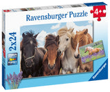 Horse Friends | Ravensburger | 2 x 24 Pieces | Jigsaw Puzzle