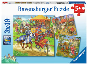 Life Of The Knight | Ravensburger | 3 X 49 Pieces | Jigsaw Puzzle