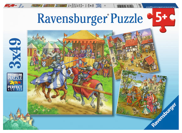 Life Of The Knight | Ravensburger | 3 X 49 Pieces | Jigsaw Puzzle