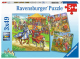 Ravensburger | Life Of The Knight | 3 X 49 Pieces | Jigsaw Puzzle