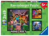 Minecraft Biomes | Ravensburger | 3 X 49 Pieces | Jigsaw Puzzle