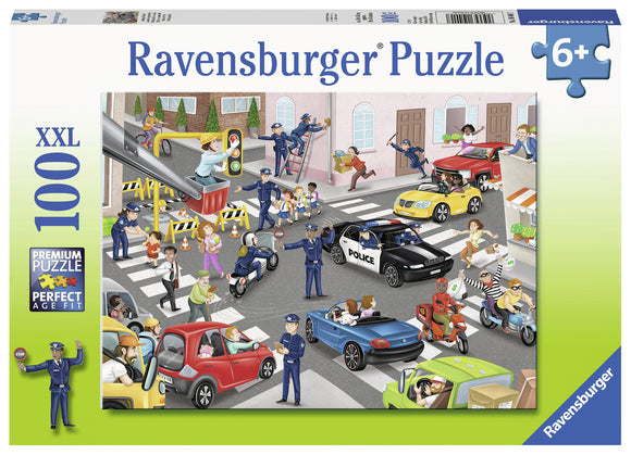 Ravensburger | Police On Patrol | 100 XXL Pieces | Jigsaw Puzzle