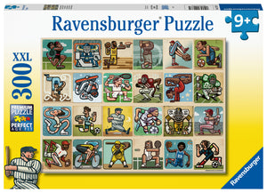 Awesome Athletes - Mario Zucca | Ravensburger | 300 XXL Pieces | Jigsaw Puzzle