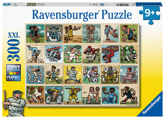 Ravensburger | Awesome Athletes - Mario Zucca | 300 XXL Pieces | Jigsaw Puzzle