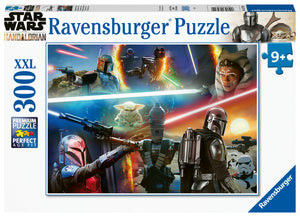 Crossfire - The Mandalorian | Star Wars | Ravensburger | 300 XXL Pieces | Jigsaw Puzzle