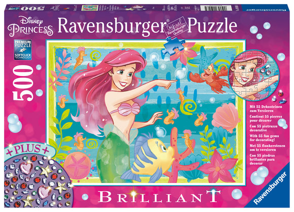 Ravensburger | Ariel's Underwater Paradise - Disney | 500 Pieces | Jigsaw Puzzle