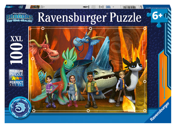 Dragons | How To Train Your Dragon | Ravensburger | 100 XXL Pieces | Jigsaw Puzzle