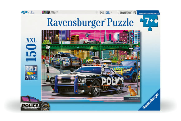 Police On Patrol | Ravensburger | 150 XXL Pieces | Jigsaw Puzzle