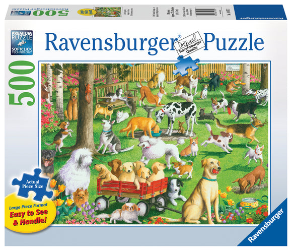 At The Dog Park | Ravensburger | 500 Extra Large Pieces | Jigsaw Puzzle