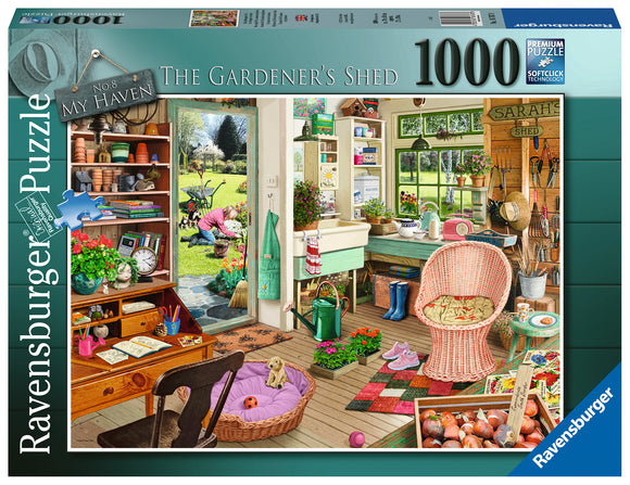Ravensburger | The Gardener's Shed - My Haven No.8 | 1000 Pieces | Jigsaw Puzzle