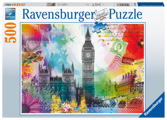 Ravensburger | London Postcard | 500 Pieces | Jigsaw Puzzle