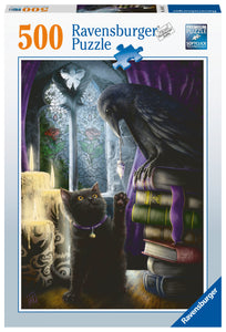 Black Cat and Raven | Ravensburger | 500 Pieces | Jigsaw Puzzle