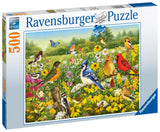 Ravensburger | Birds In The Meadow | 500 Pieces | Jigsaw Puzzle