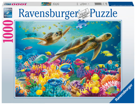 Ravensburger | Blue Underwater World | 1000 Pieces | Jigsaw Puzzle