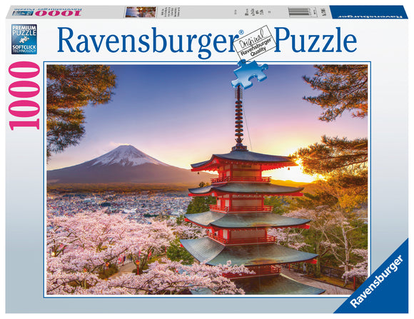 Ravensburger | Mount Fuji Cherry Blossom View | 1000 Pieces | Jigsaw Puzzle