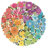 Ravensburger | Flowers - Circle Of Colours | 500 Pieces | Circular Jigsaw Puzzle