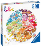 Ravensburger | Desserts - Circle Of Colours | 500 Pieces | Circular Jigsaw Puzzle
